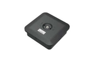 CQR LED Emergency Escape Square Surface Downlight IP65 Black c/w 2 Lens