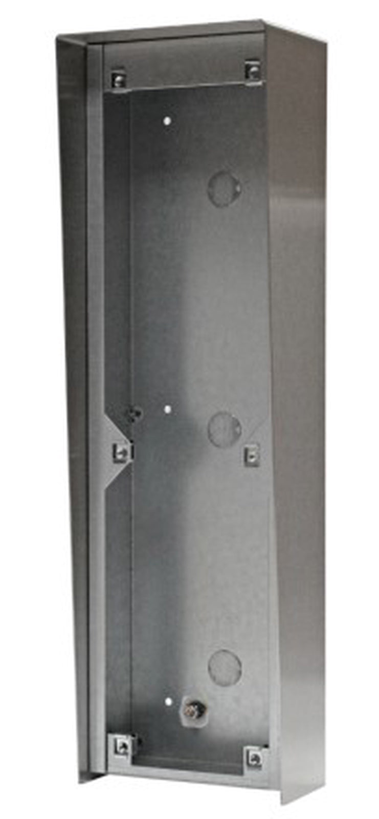 Videx Surface Back Box c/w Rainshield for 120x400mm VR Panel Stainless Steel