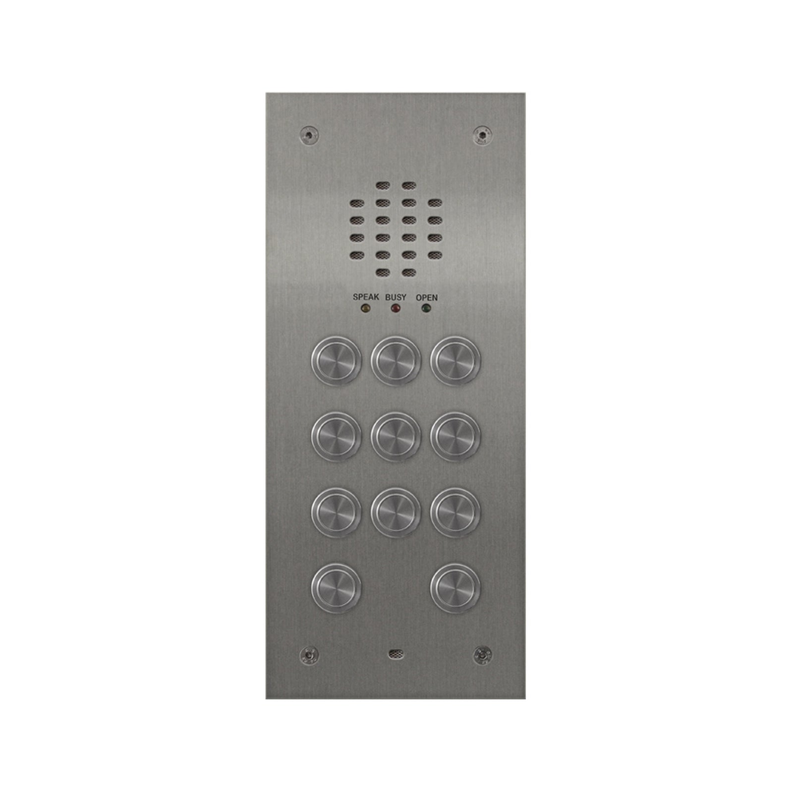 Videx 11 Button Audio Vandal Resistant Flush Panel c/w 136 Amplifier