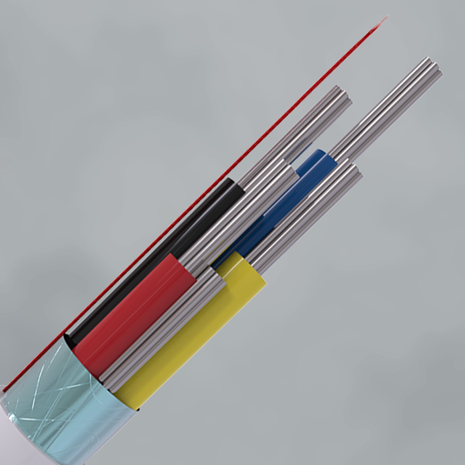 CQR 4 Core Type 2 Eca PVC Screened Cable White 100m