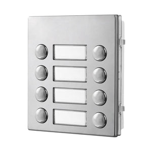 Videx 8000 Series 8 Call Button Module Double Button with Shared Nameplate Stainless Steel