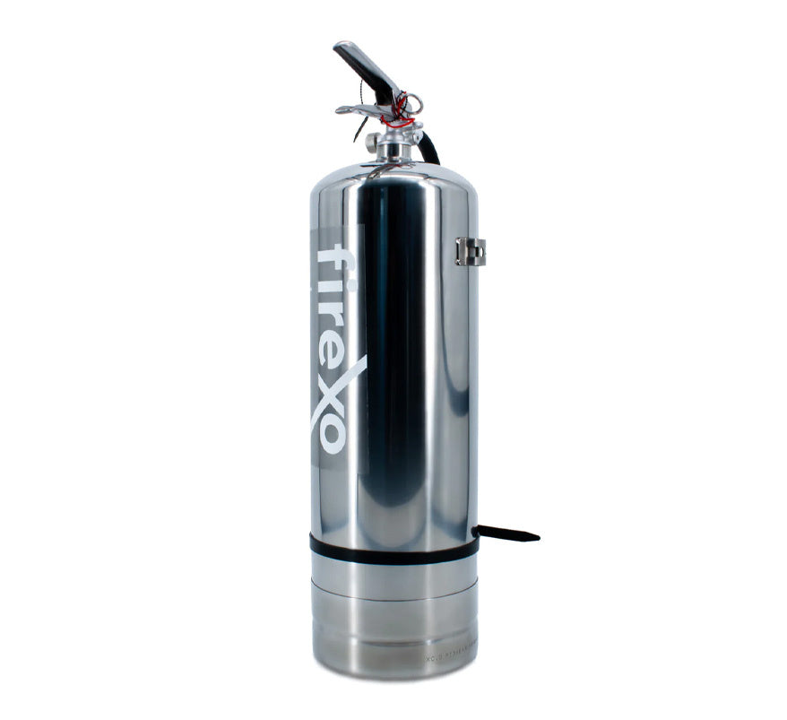 Firexo 9 Litre Stainless Steel Fire Extinguisher (For All Fire Types) - JEM Systems UK