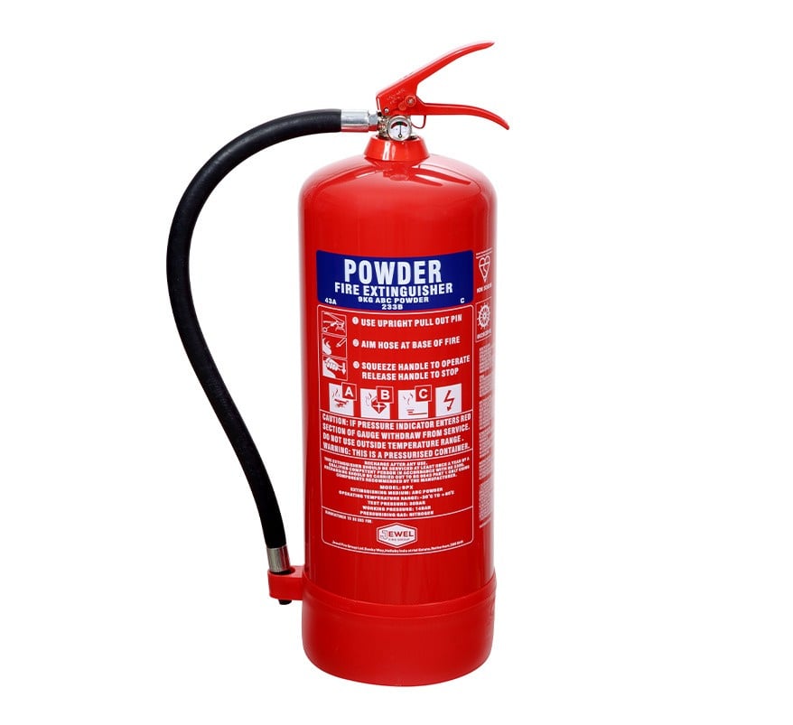 Jewel 9kg Dry Powder Fire Extinguisher (9PX) - JEM Systems UK