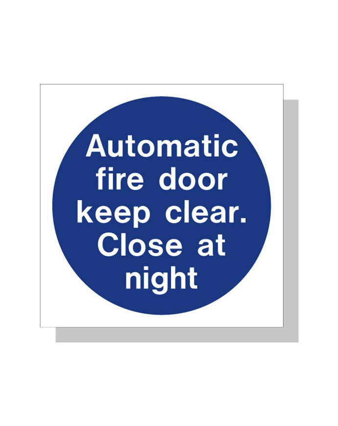 CheckFire 901P 100 x 100mm Auto Fire Door Keep Clear - photoluminescent – image 2