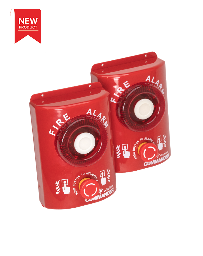 CheckFire BN-AL-001-WSA 2 x Commander Wireless Site Alarm Bundle - JEM Systems UK