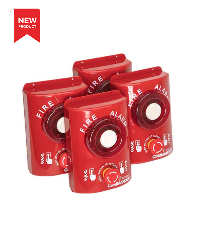 CheckFire BN-AL-002-WSA Commander Wireless Site Alarm Bundle x 4 - JEM Systems UK