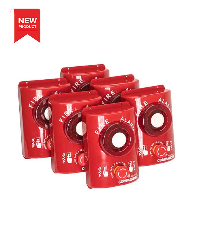 CheckFire BN-AL-003-WSA Commander Wireless Site Alarm Bundle x 6 - JEM Systems UK