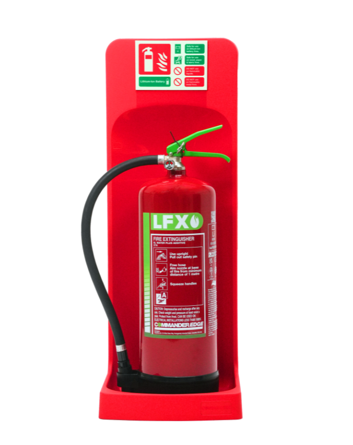CheckFire BN-SD-005-LFX LFX 6ltr Fire Extinguisher, CheckFire Stand Bundle & ID sign bundle