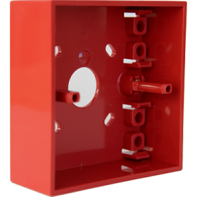 Gent S4-34895 SURFACE BACK BOX FOR MCP (RED PLASTIC) (PACK OF 10)