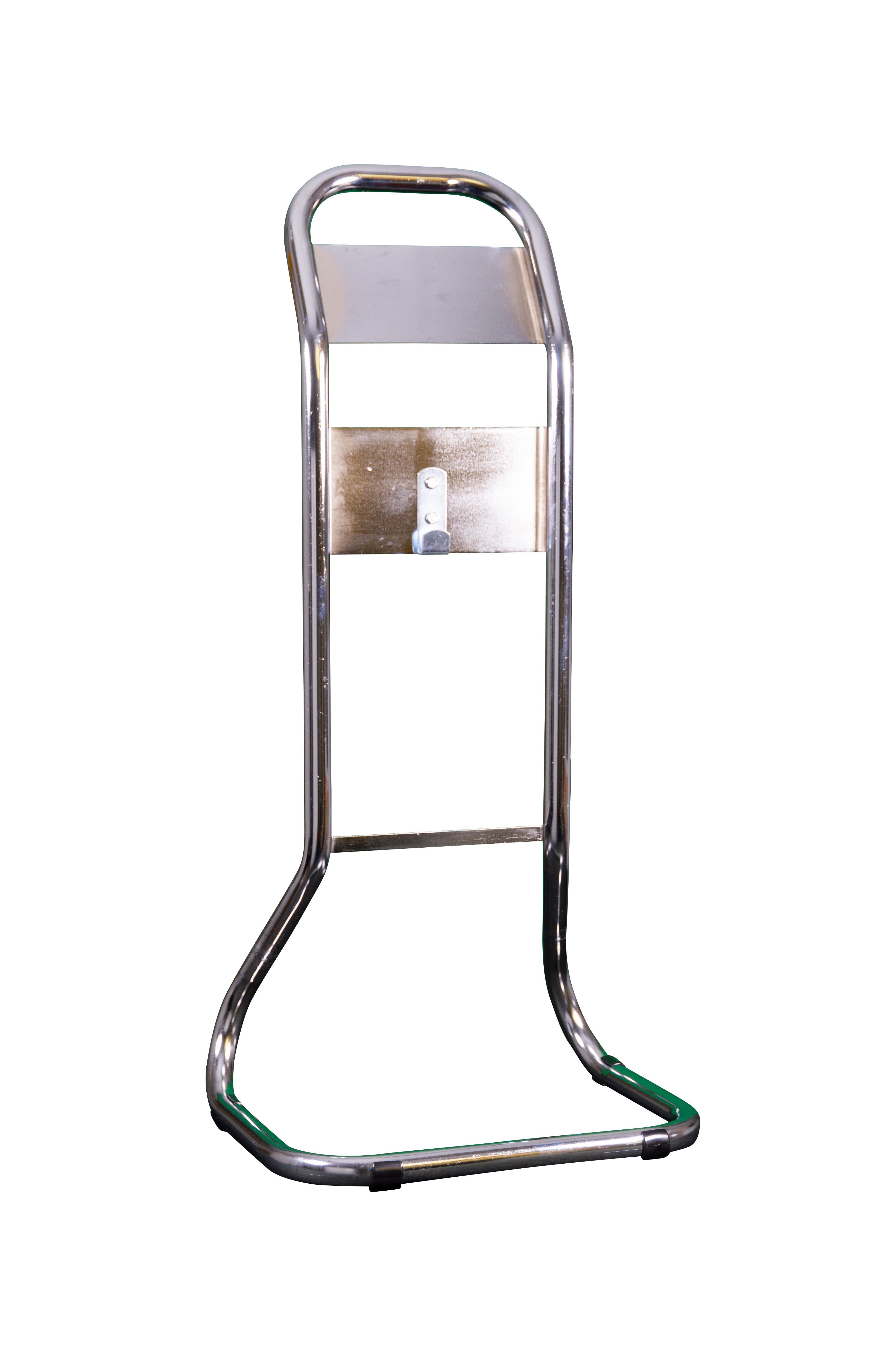 CheckFire CS32 Single Tubular Fire Extinguisher Stand - Chrome - JEM Systems UK