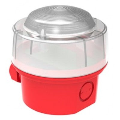 Notifier CWST-RR-W5 EN54-23 Flashing Beacon Red Flash IP65 Base - JEM Systems UK