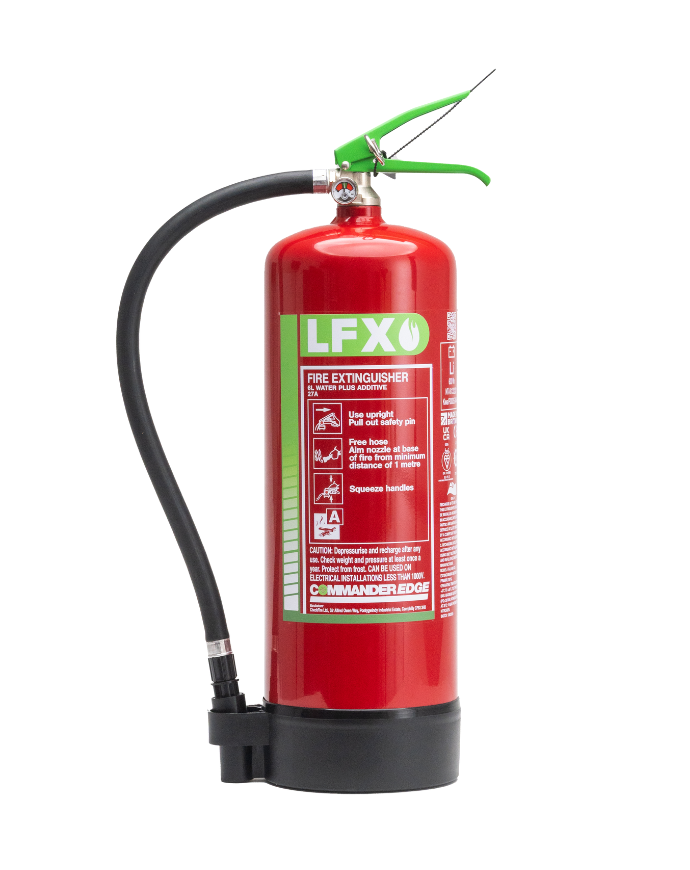CheckFire BN-SD-009-LFX LFX 6ltr Fire Extinguisher & Commander Single Cabinet Bundle