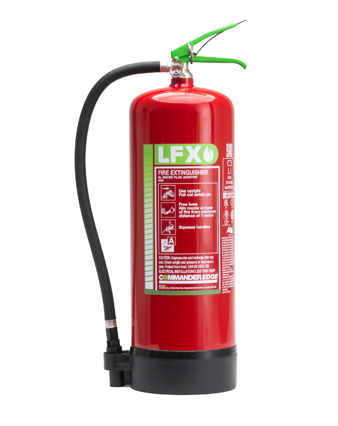 CheckFire BN-SD-010-LFX LFX 9ltr Fire Extinguisher & Commander Single Cabinet Bundle