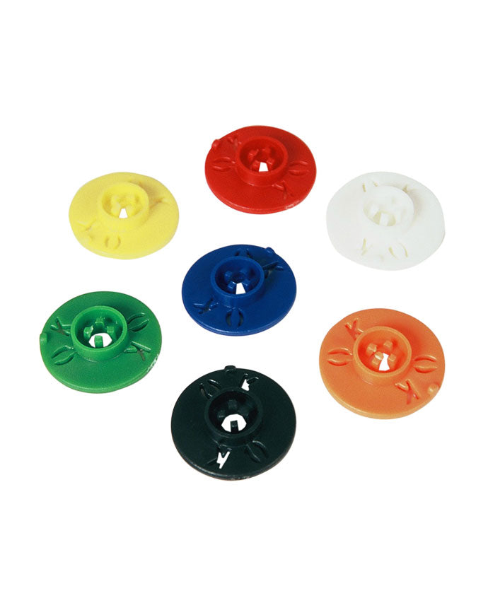 CheckFire PS04D/R Chubb-type indicator disc ONLY (pack 100) - Red