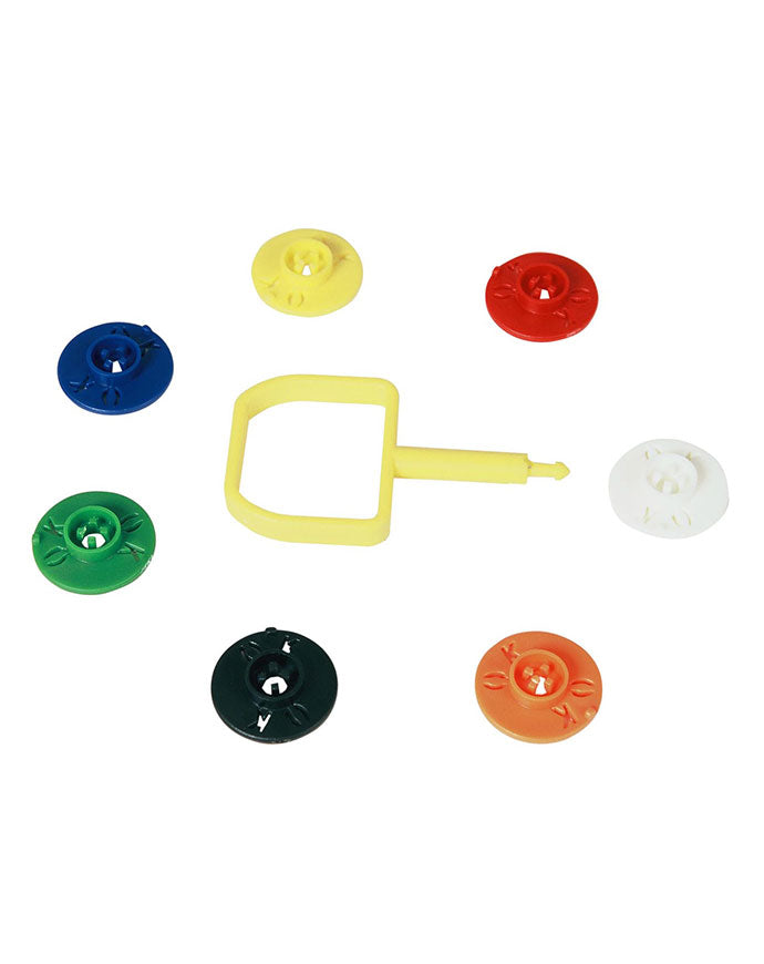CheckFire PS04/O Chubb-type pin & indicator (pack of 100) - Orange