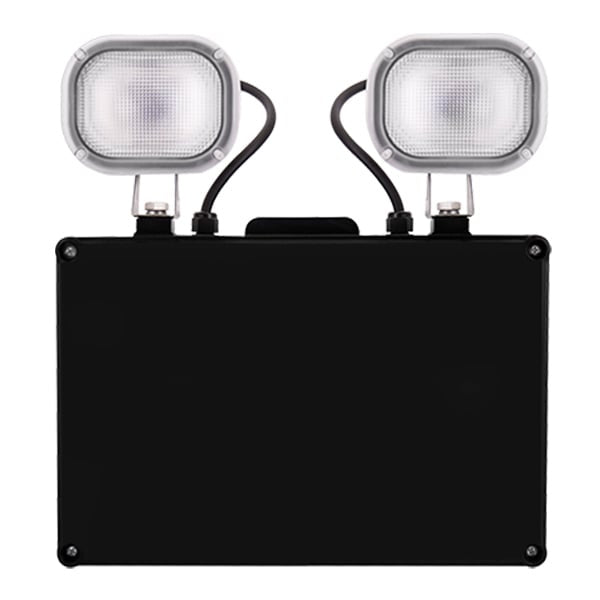 ESP Duceri 6W LED IP40 Emergency Twin Spot with Switchable Self-Test (Black) (D1101SBK) - JEM Systems UK