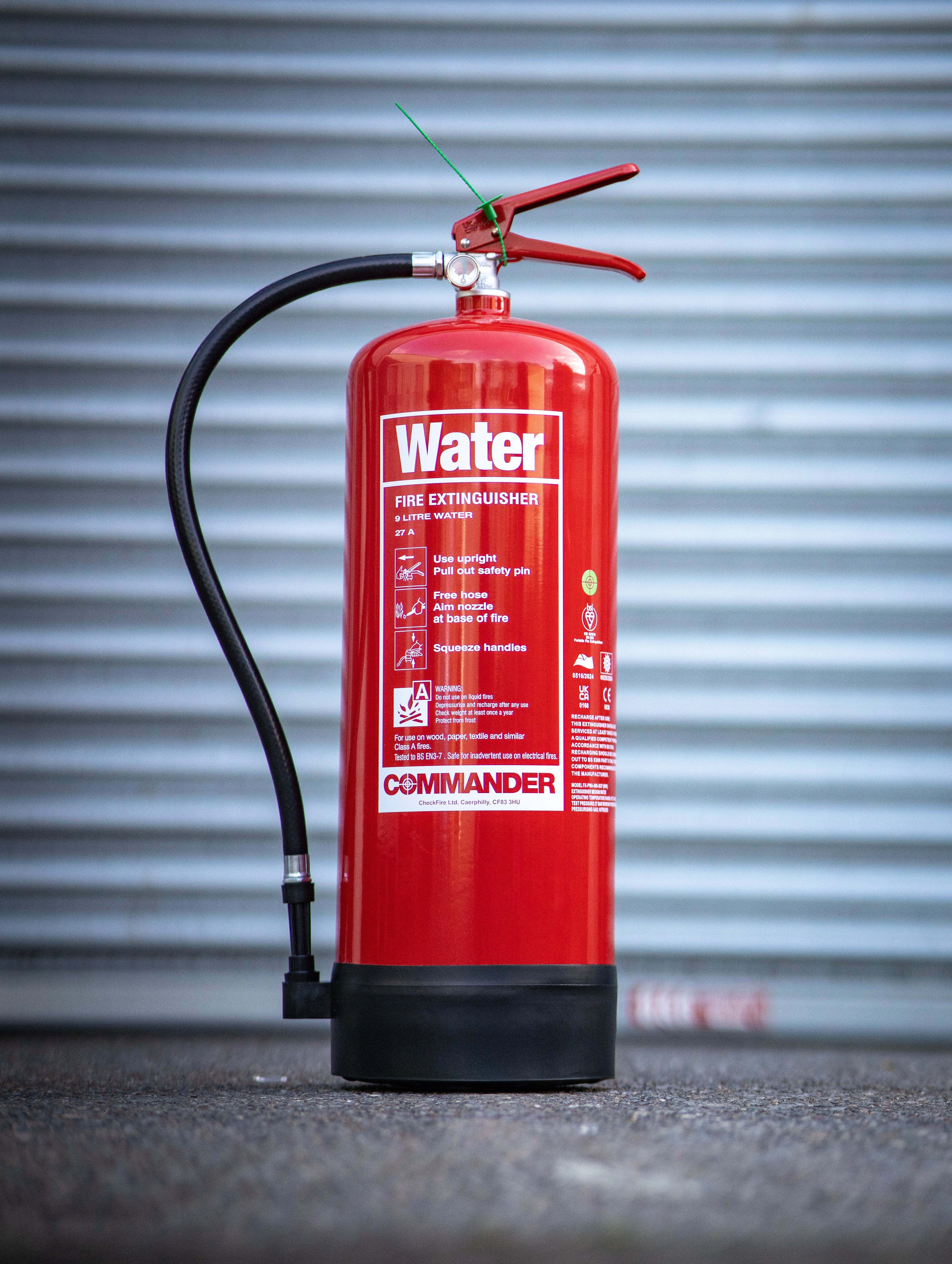 Commander FX-PWA-009-DCF 9ltr Plain Water Fire Extinguisher