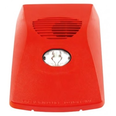 FireClass 576.440.009 FC445AVR Addressable Weatherproof Red Wall Sounder VAD - JEM Systems UK