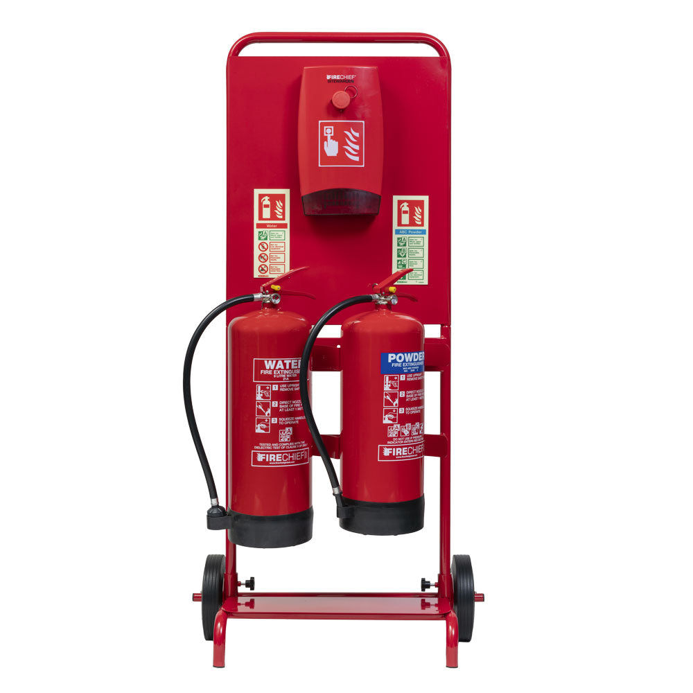 Firechief Double Trolley Construction Site Bundle - Alarm (FDTCSB/A) - JEM Systems UK