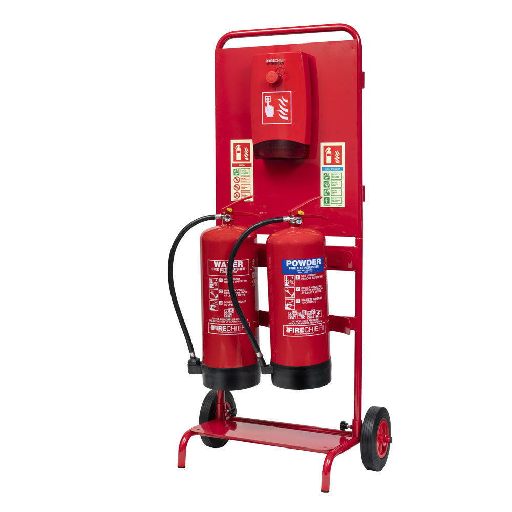 Firechief Double Trolley Construction Site Bundle - Alarm (FDTCSB/A) - JEM Systems UK