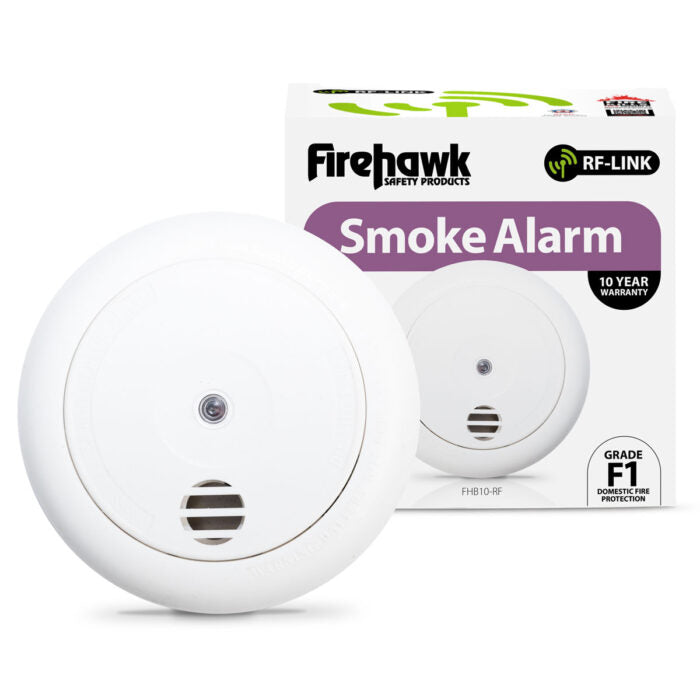 Firehawk RF-LINK 10 Year Longlife Battery Radio-Interlink Smoke Alarm (FHB10-RF)
