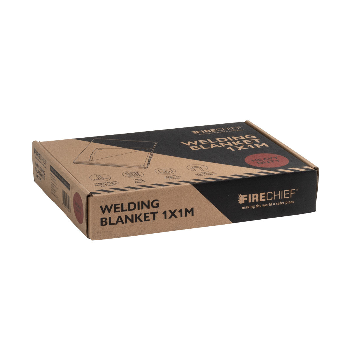 Firechief Hot Works Welding Blanket Heavy Duty 1 x 1m (FWBH101) - JEM Systems UK