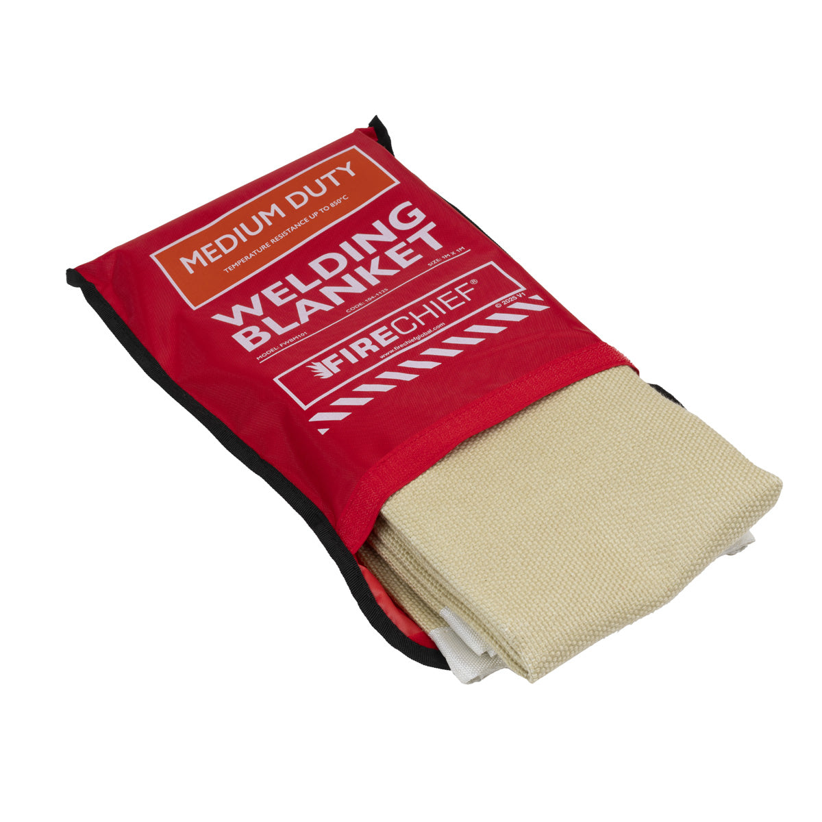 Firechief Hot Works Welding Blanket Medium Duty 1 x 1m (FWBM101) - JEM Systems UK