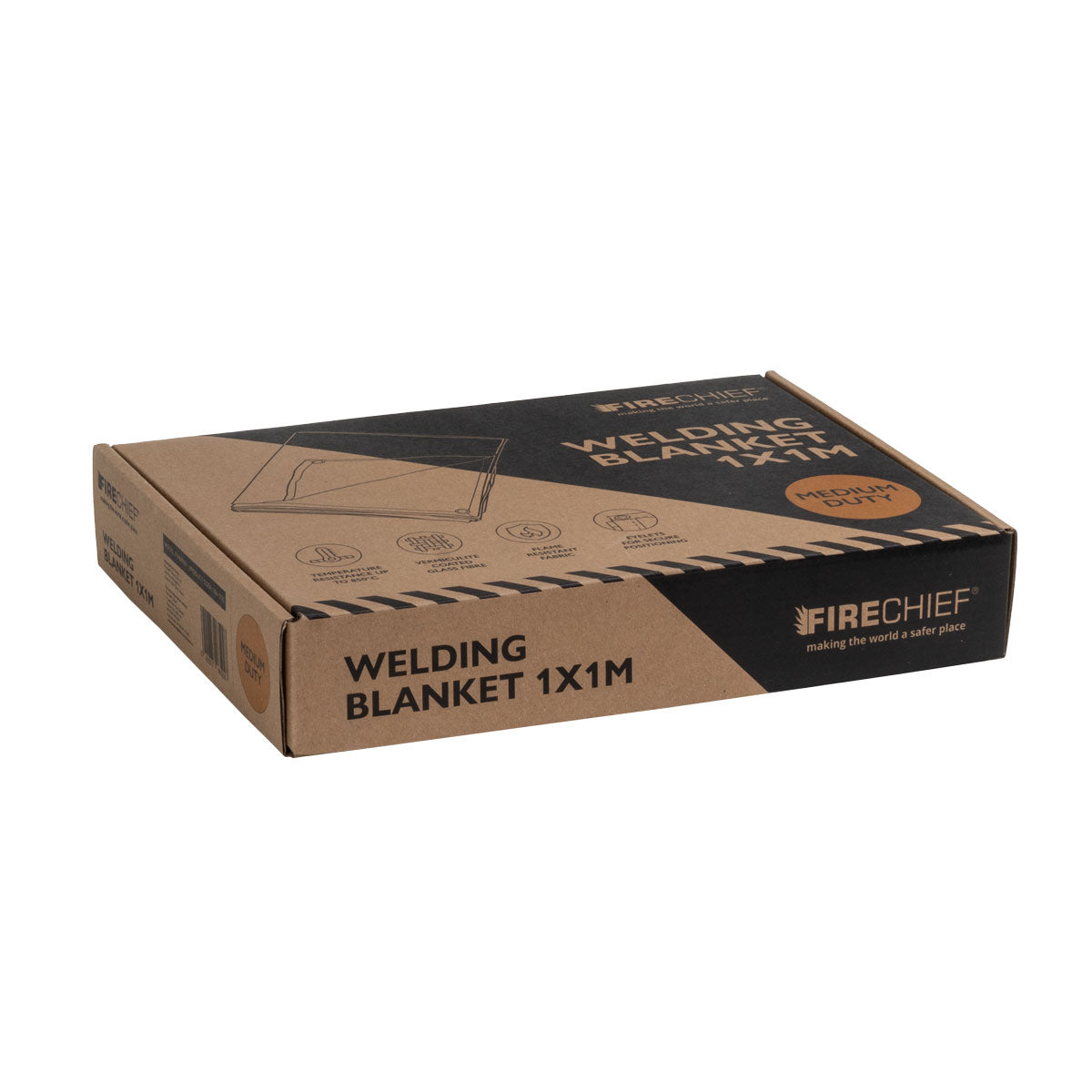 Firechief Hot Works Welding Blanket Medium Duty 1 x 1m (FWBM101) - JEM Systems UK