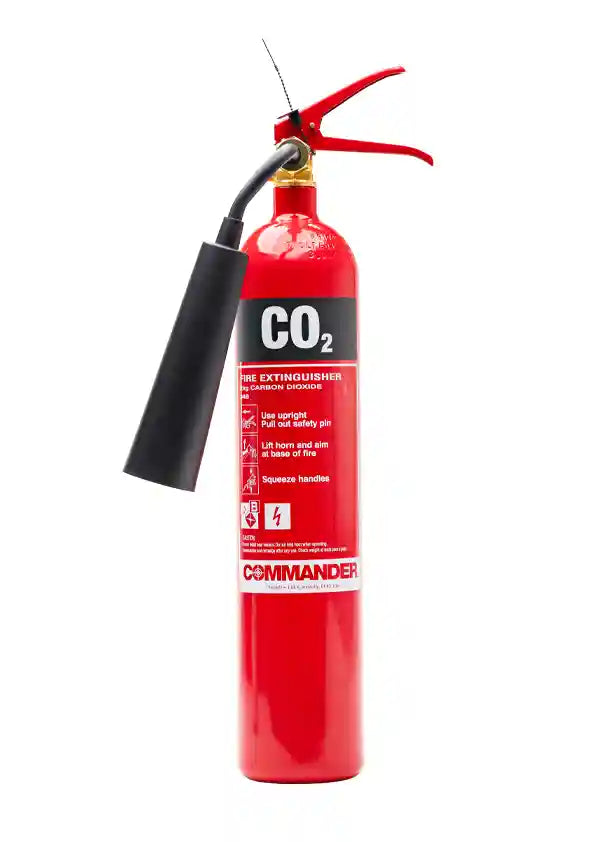 Commander FX-CO2-002-DCF 2kg CO2 Fire Extinguisher (CO2E)