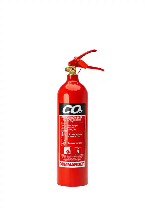 Commander RX-SQT-002-ECF 2kg CO2 Fire Extinguisher Squat Renovate