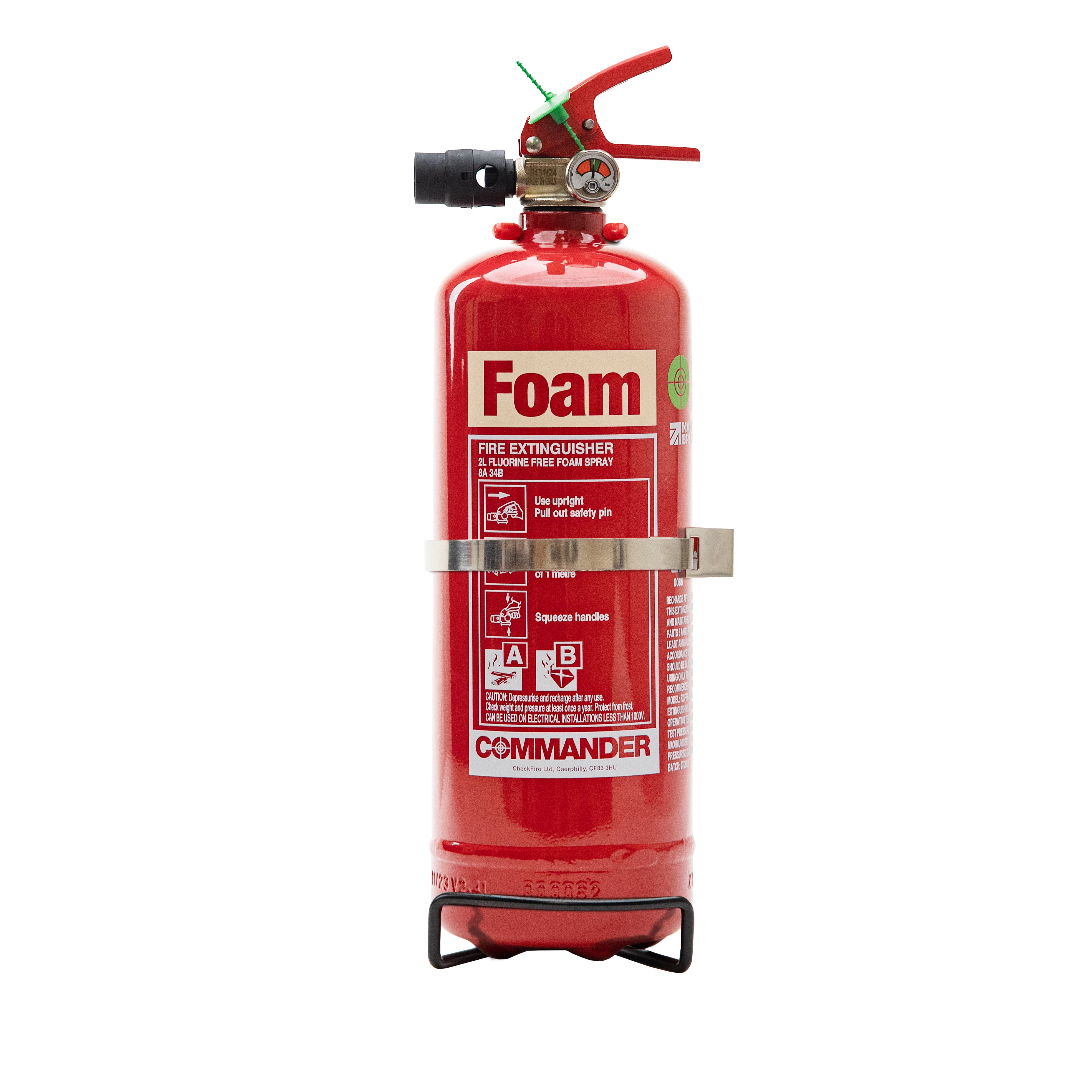 Commander FX-FFF-002-ACF 2ltr Fluorine Free Foam Fire Extinguisher - Release TBC