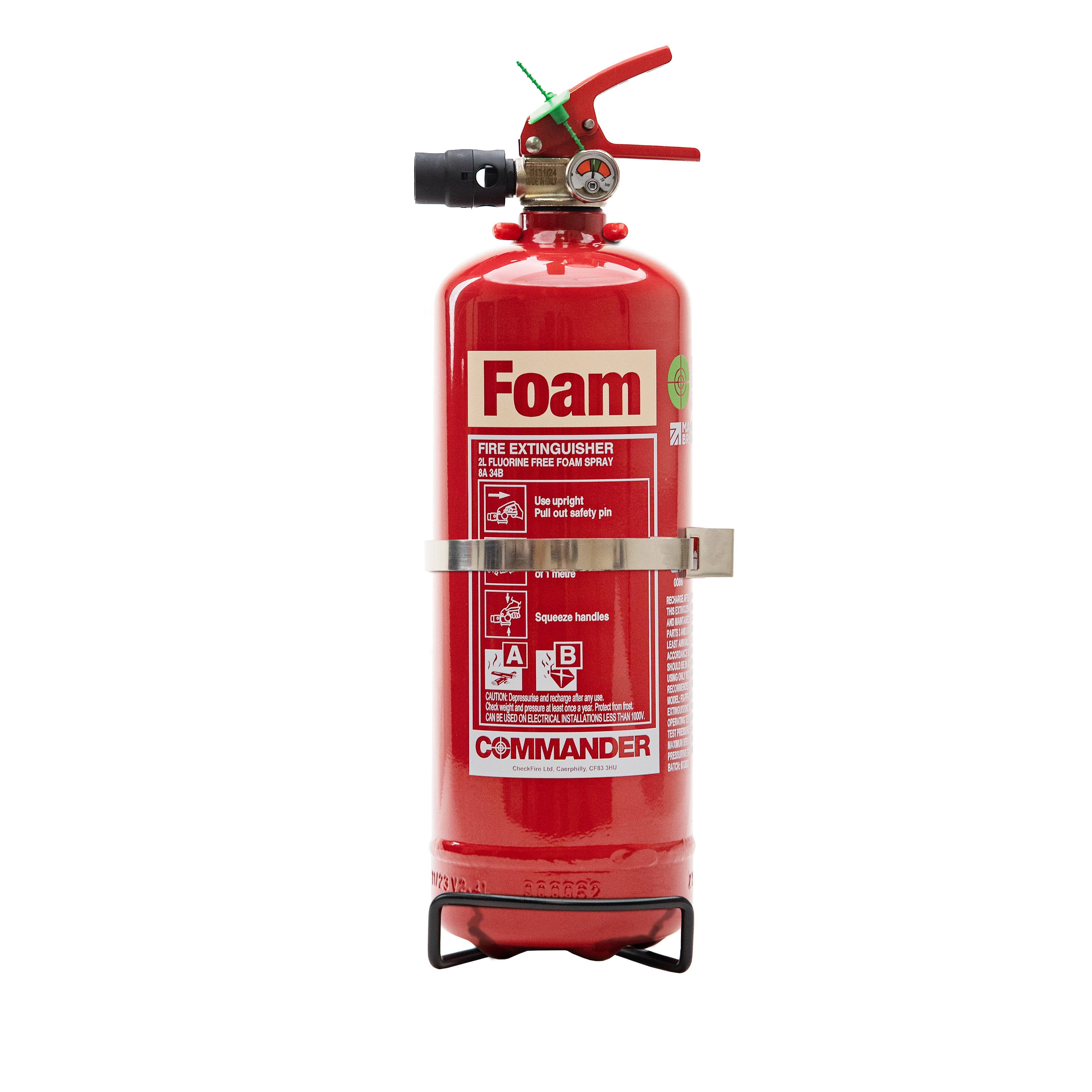 Commander FX-FFF-002-ACF 2ltr Fluorine Free Foam Fire Extinguisher - Release TBC