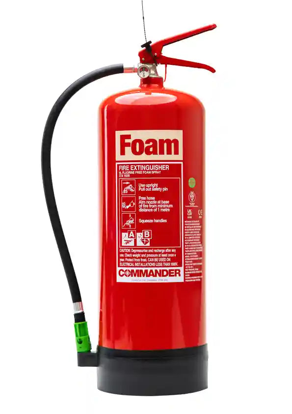 Commander FX-FFF-009-DCF 9ltr Fluorine Free Foam Fire Extinguisher