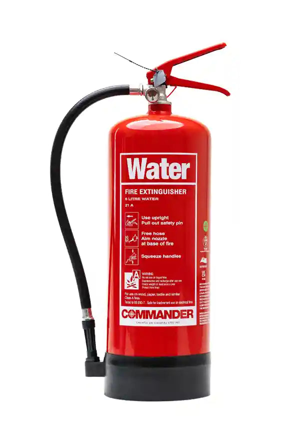 Commander FX-PWA-006-DCF 6ltr Plain Water Fire Extinguisher