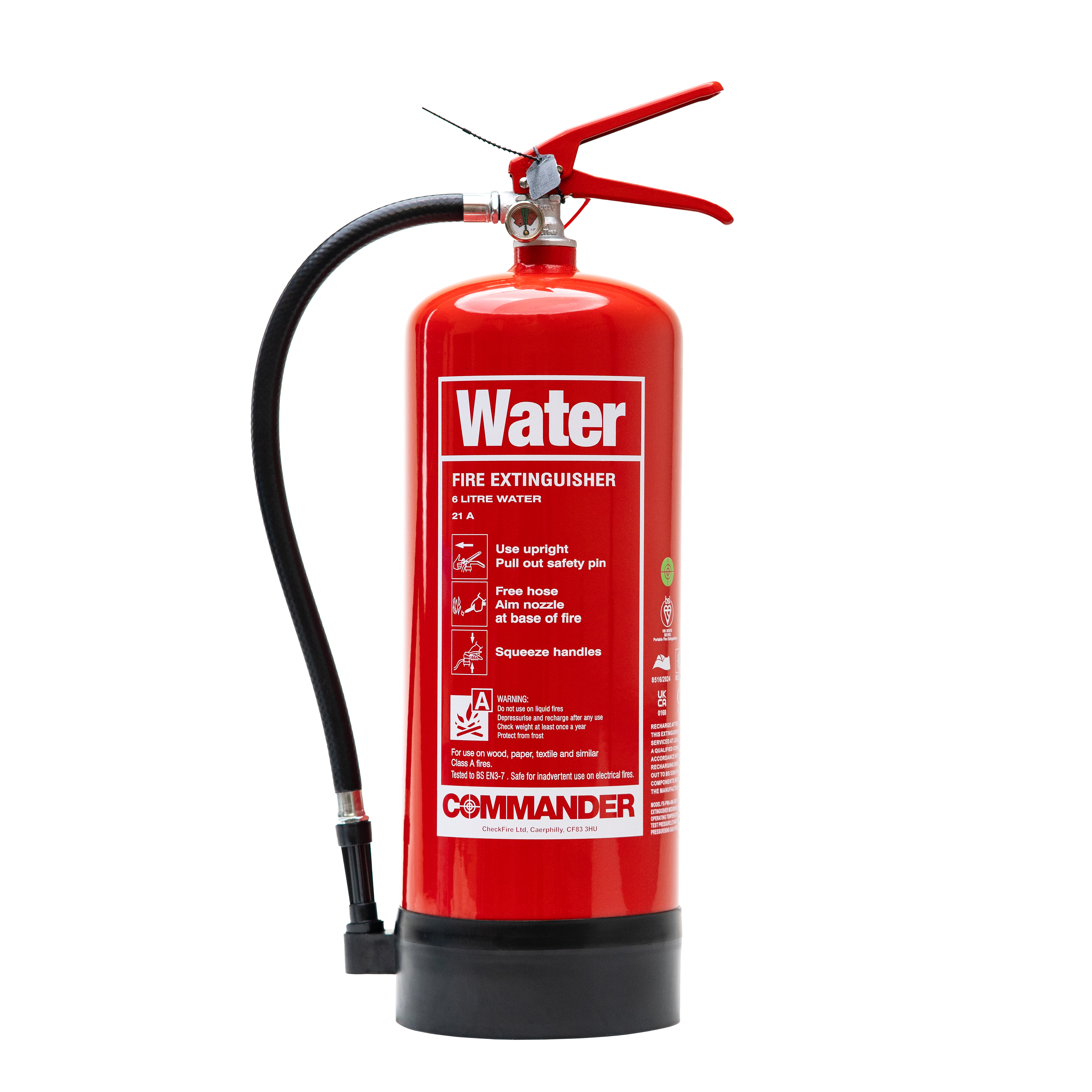 Commander FX-PWA-006-DCF 6ltr Plain Water Fire Extinguisher
