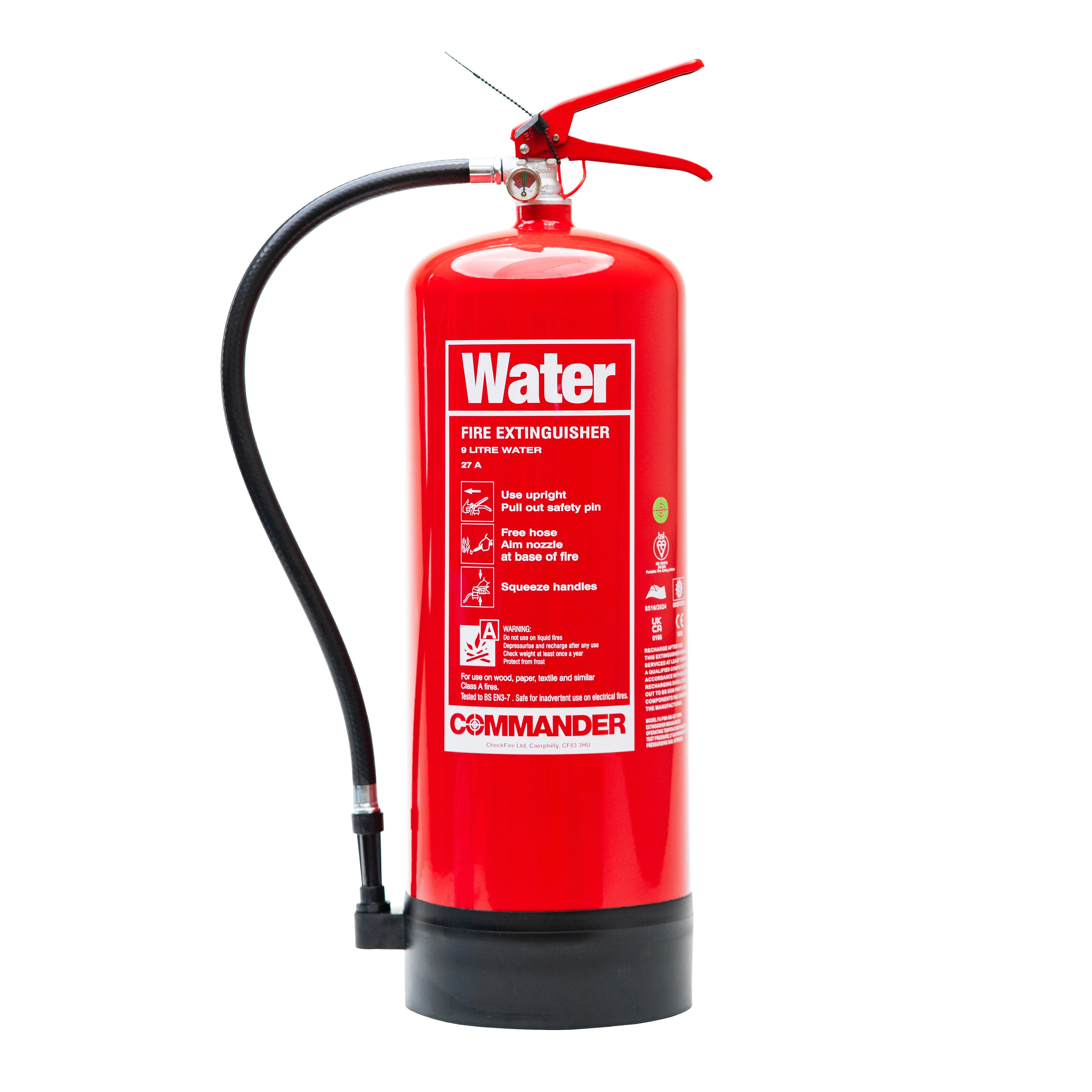 Commander FX-PWA-009-DCF 9ltr Plain Water Fire Extinguisher