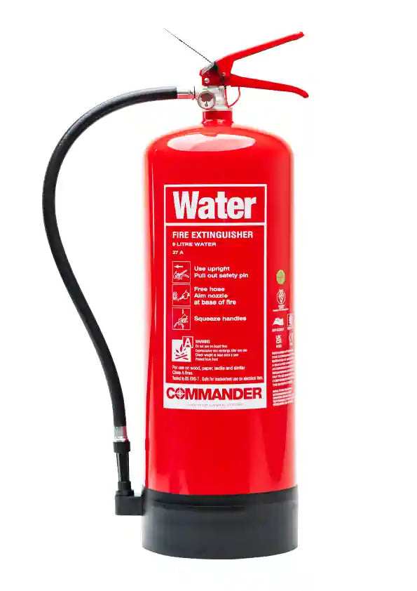 Commander FX-PWA-009-DCF 9ltr Plain Water Fire Extinguisher