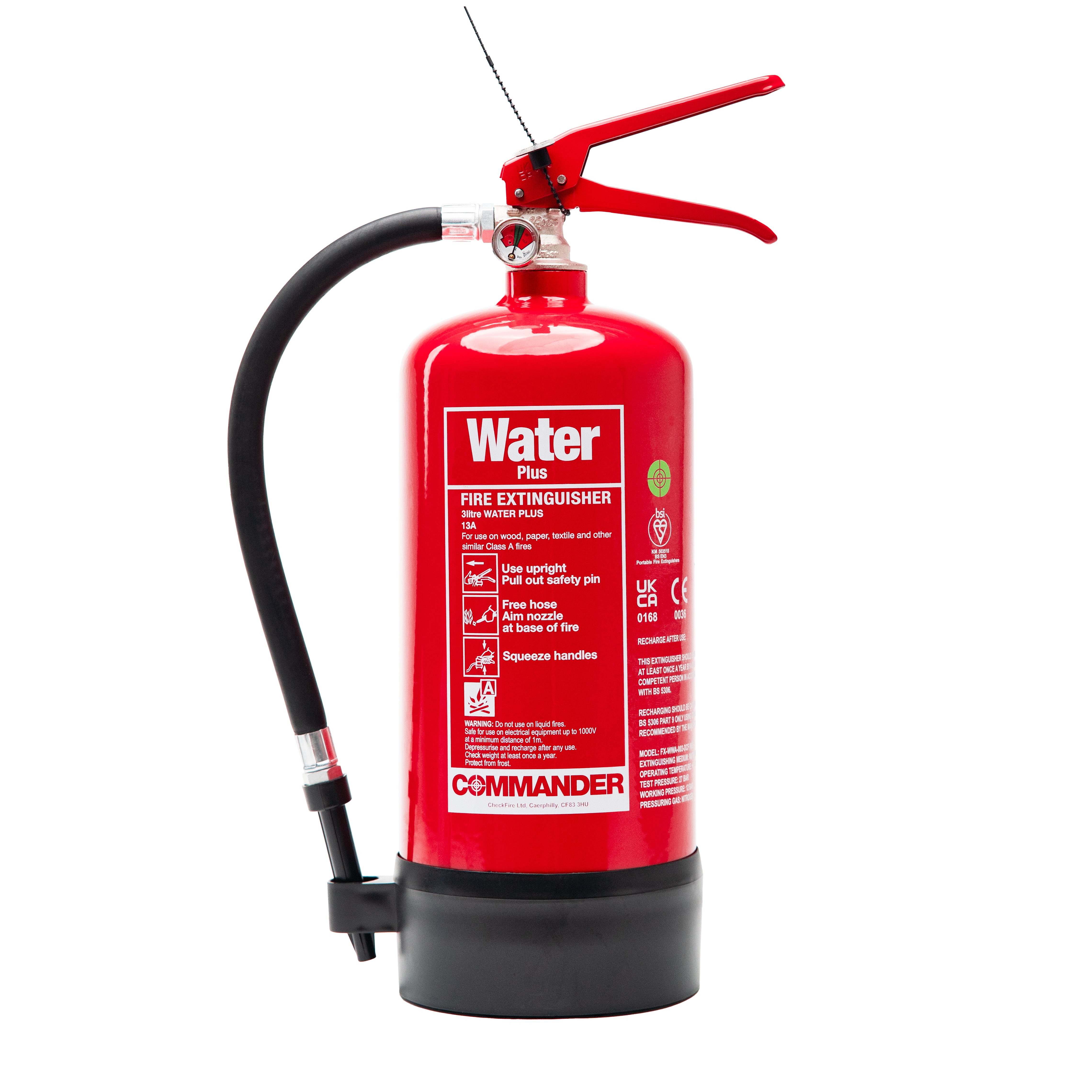 Commander FX-WWA-003-DCF 3ltr Water with Additive Fire Extinguisher