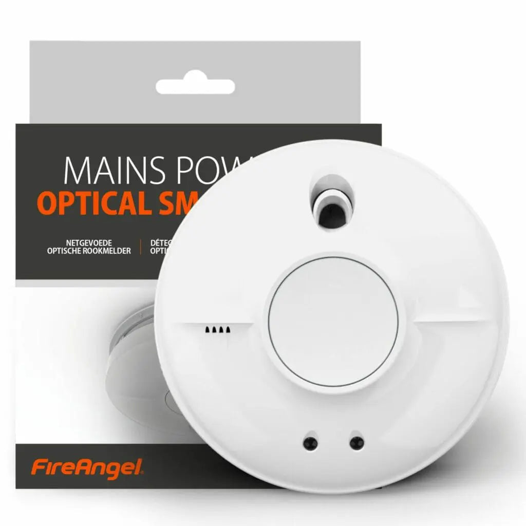 FireAngel SW10-EUT Optical Smoke Alarm, Mains Powered - JEM Systems UK