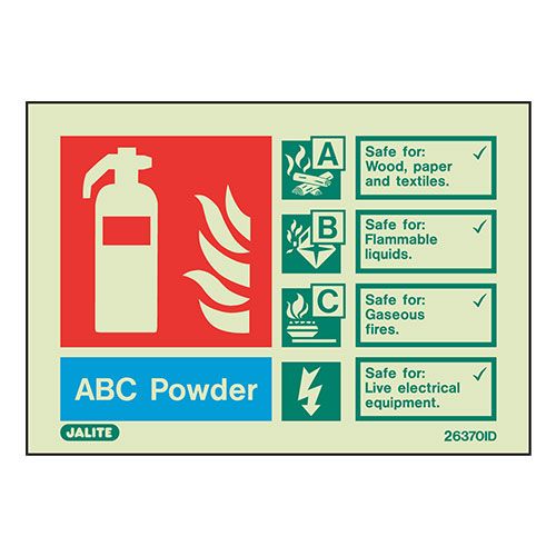 Firechief Sign ABC POWDER Photolum (6370D/R)