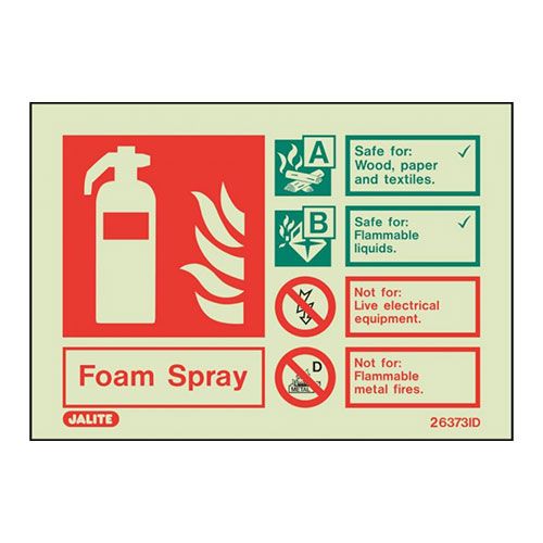 Firechief Sign FOAM SPRAY Photolum (6373ID/R)