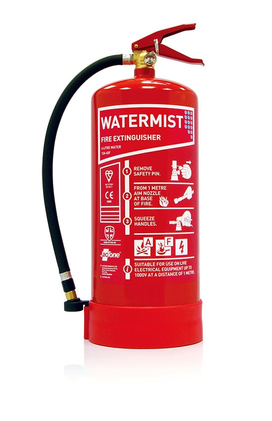 Jactone 6 Litre Stored Pressure Watermist Fire Extinguisher (EWMS6)