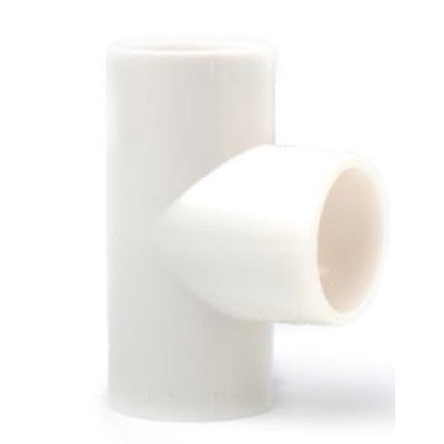 VESDA PIP-008-W White ABS 90° Tee 25mm - Pack of 10