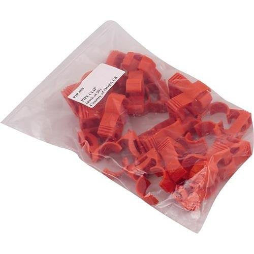 VESDA by Xtralis PIP-009 25mm Pipe Clip, 20-Pack Red - JEM Systems UK
