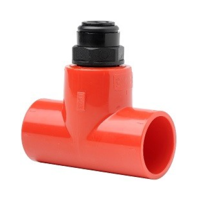 VESDA PIP-016 T-Piece Capillary Connector (25mm/10mm) RED