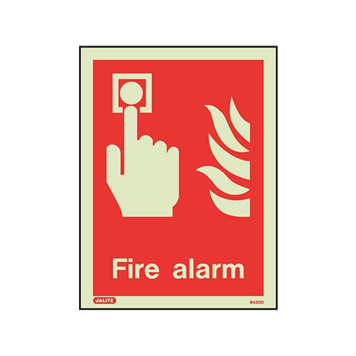 Firechief Sign FIRE ALARM Photolum (6450D/R)