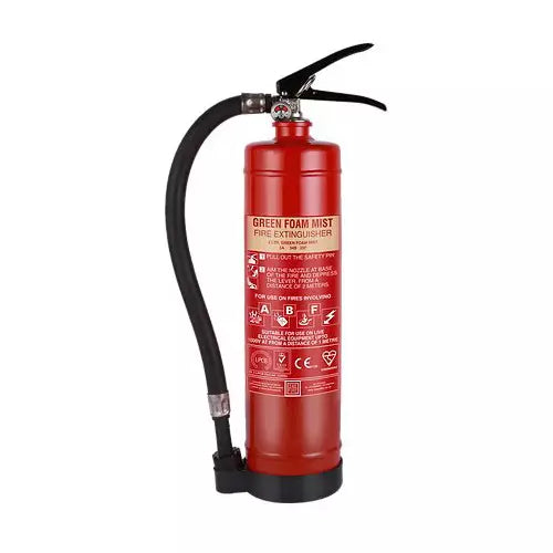 Ceasefire Fire Extinguisher Green Aqueous Film-Forming Foam Mist 6L SS Stored Pressure Red (C) (CF-000839A)