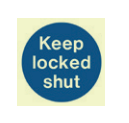 CheckFire 908P Keep locked shut sign photolum. – image 2