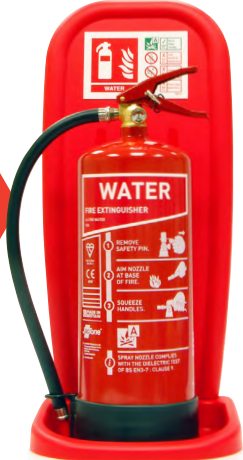 Jactone Single Two Piece Extinguisher Stand - Red (X3314)