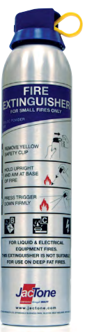 Jactone 950g BC Powder Silver Aerosol Extinguisher (AEBC950S)